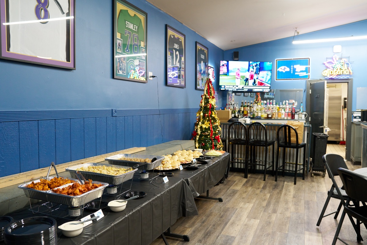 Holiday spread featuring Maranto bread